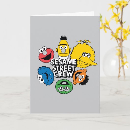 Sesamstraat Crew Kaart (Gele Bloem)