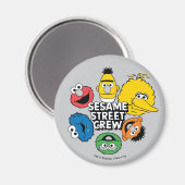 Sesamstraat Crew Magneet (Voorkant / Achterkant)