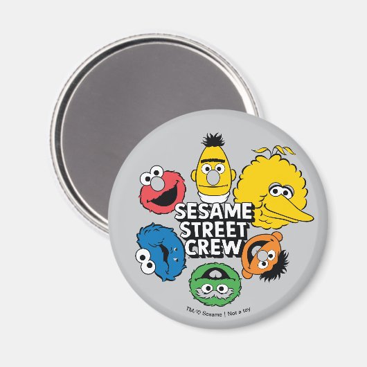 Sesamstraat Crew Magneet (Voorkant / Achterkant)