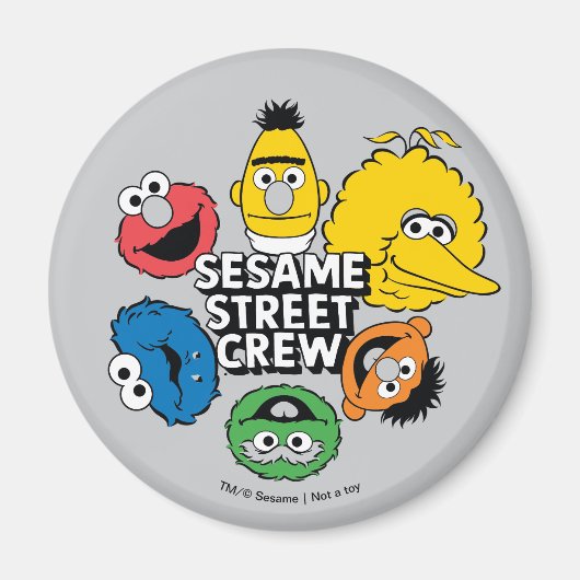 Sesamstraat Crew Magneet (Voorkant)
