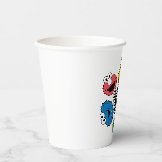 Sesamstraat Crew Papieren Bekers (Voorkant)