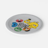 Sesamstraat Crew Papieren Bordje (Gekanteld)