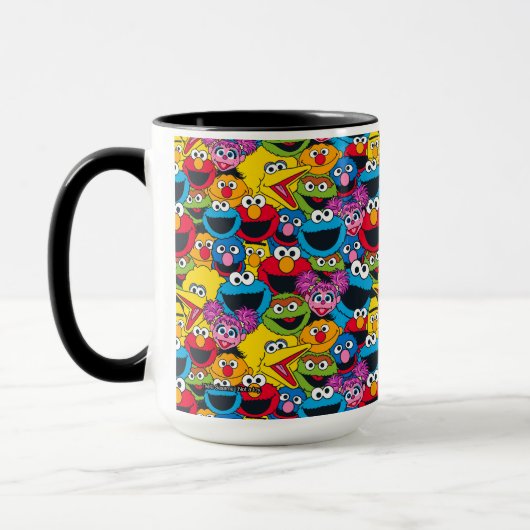 Sesamstraat Crew Pattern Mok (Links)