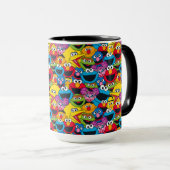 Sesamstraat Crew Pattern Mok (Voorkant rechts)