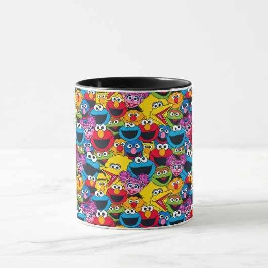 Sesamstraat Crew Pattern Mok (Midden)