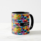 Sesamstraat Crew Pattern Mok (Voorkant rechts)