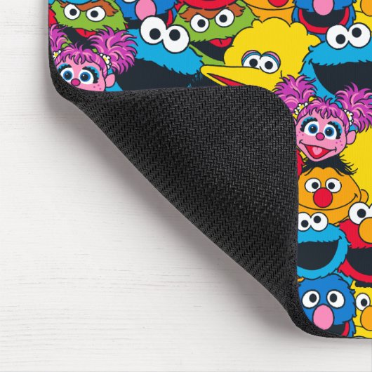 Sesamstraat Crew Pattern Muismat (Hoek)