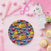 Sesamstraat Crew Pattern Papieren Bordje (Feest)