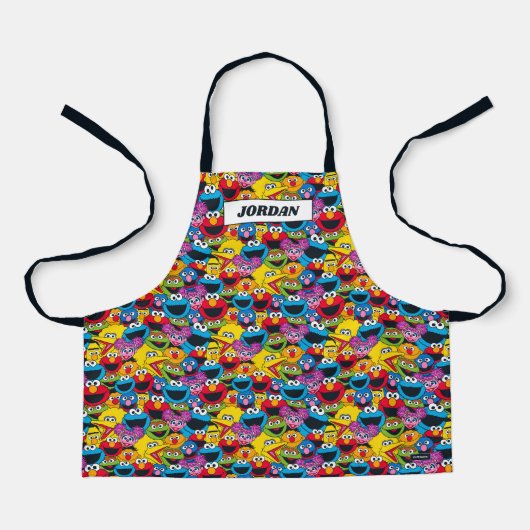 Sesamstraat Crew Pattern Schort (Voorkant)