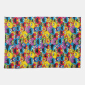 Sesamstraat Crew Pattern Theedoek (Horizontaal)