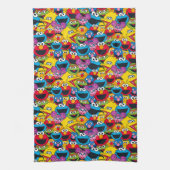 Sesamstraat Crew Pattern Theedoek (Verticaal)