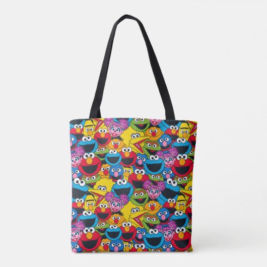Sesamstraat Crew Pattern Tote Bag (Achterkant)
