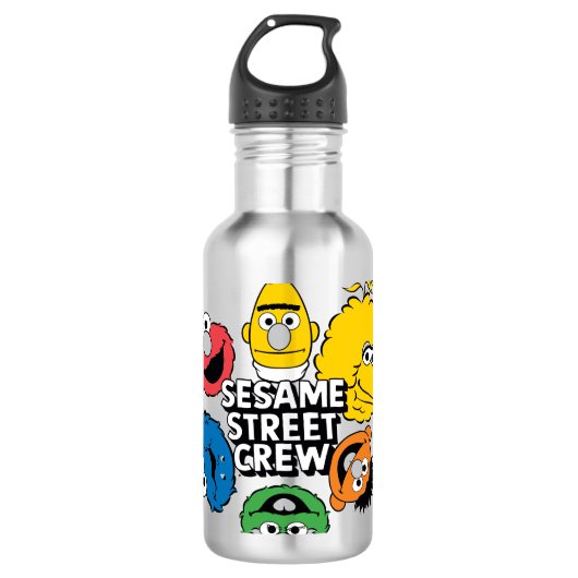 Sesamstraat Crew Waterfles (Voorkant)