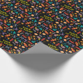 Sesamstraat | Cute Halloween Pattern Cadeaupapier (Hoek)