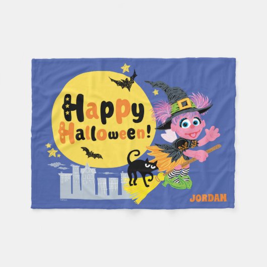 Sesamstraat | Cute Halloween Pattern Fleece Deken (Voorkant (Horizontaal))