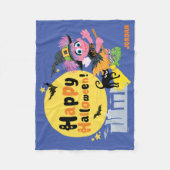 Sesamstraat | Cute Halloween Pattern Fleece Deken (Voorkant)