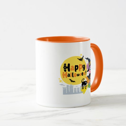 Sesamstraat | Cute Halloween Pattern Mok (Voorkant rechts)