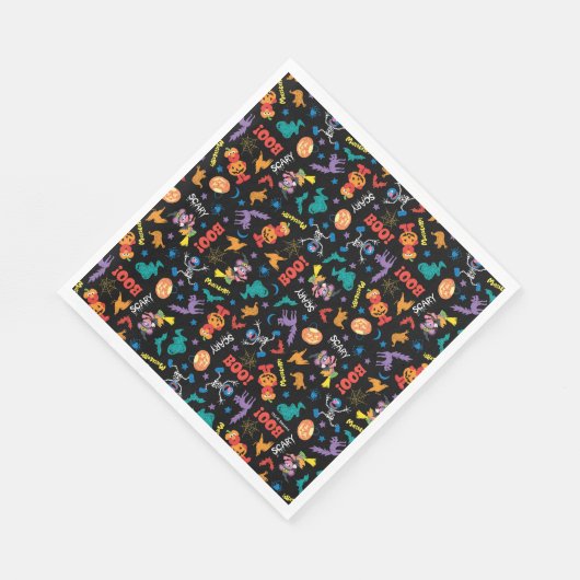 Sesamstraat | Cute Halloween Pattern Servet (Hoek)