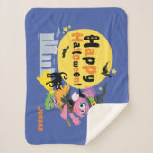 Sesamstraat | Cute Halloween Pattern Sherpa Deken (Voorkant)