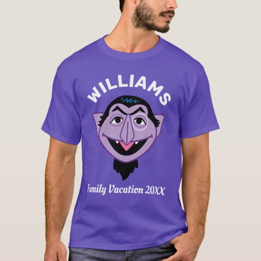 Sesamstraat | De familievakantie van Count von Cou T-shirt (Voorkant)