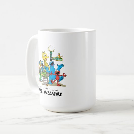 Sesamstraat | De grootste leraar ter wereld Koffiemok (Voorkant links)