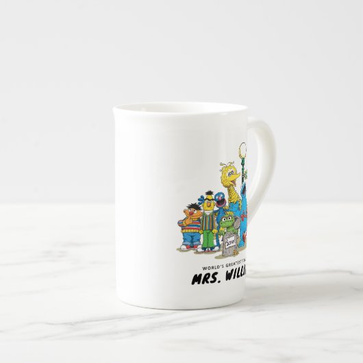 Sesamstraat | De grootste leraar ter wereld Porselein Kop (Voorkant rechts)