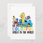 Sesamstraat | De meest kleurrijke straat Briefkaart (Voorkant / Achterkant)