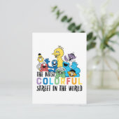 Sesamstraat | De meest kleurrijke straat Briefkaart (Staand voorkant)