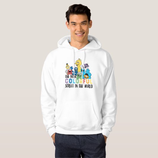 Sesamstraat | De meest kleurrijke straat Hoodie (Voorkant volledig)