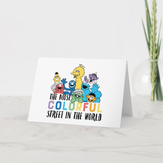 Sesamstraat | De meest kleurrijke straat Kaart (Voorkant)