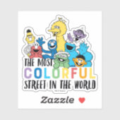 Sesamstraat | De meest kleurrijke straat Sticker (Vel)
