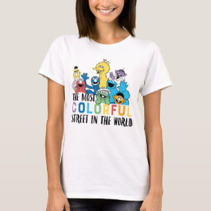 Sesamstraat De meest kleurrijke straat T-shirt