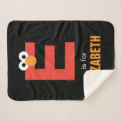 Sesamstraat | E is bestemd voor Elmo Sherpa Deken (Voorkant (horizontaal))