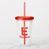 Sesamstraat | E is voor Elmo Acryl Drinkbeker (Voorkant)