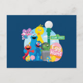 Sesamstraat Easter Egg Hunt Briefkaart (Voorkant)