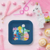 Sesamstraat Easter Egg Hunt Papieren Bordje (Feest)