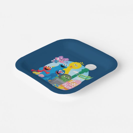 Sesamstraat Easter Egg Hunt Papieren Bordje (Gebogen)