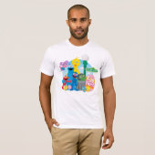 Sesamstraat Easter Egg Hunt T-shirt (Voorkant volledig)