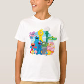 Sesamstraat Easter Egg Hunt T-shirt (Voorkant)
