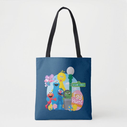 Sesamstraat Easter Egg Hunt Tote Bag (Voorkant)
