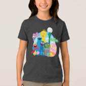 Sesamstraat Easter Egg Hunt Tri-Blend Shirt (Voorkant)