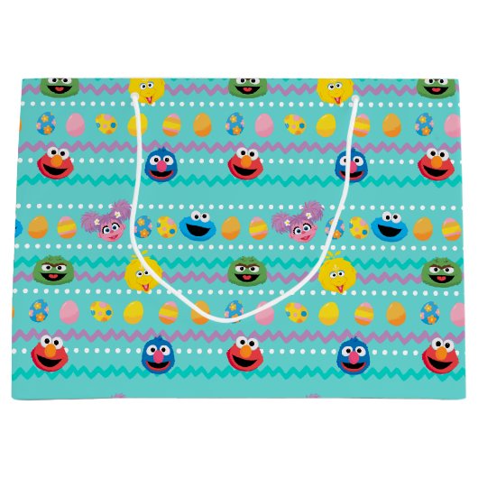 Sesamstraat Easter Egg Pattern Groot Cadeauzakje (Voorkant)