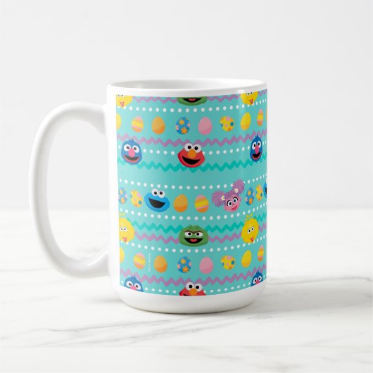 Sesamstraat Easter Egg Pattern Koffiemok (Links)