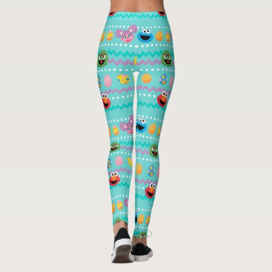 Sesamstraat Easter Egg Pattern Leggings (Achterkant)