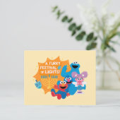 Sesamstraat | Een harig lichtfestival! Briefkaart (Staand voorkant)
