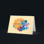 Sesamstraat | Een harig lichtfestival! Feestdagen Kaart<br><div class="desc">Vier Chanoeka met je favoriete Sesamstraat-vrienden in dit prachtige "A Furry Festival of Lights!" -ontwerp! Met Cookie Monster, Elmo, Grover en Abby Cadabby legt deze feestelijke illustratie de vreugde en warmte van het vakantieseizoen vast. Omgeven door een gloeiende menora, speelse dreigementen en vrolijke glimlachen, is dit ontwerp perfect voor het...</div>