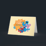 Sesamstraat | Een harig lichtfestival! Feestdagen Kaart<br><div class="desc">Vier Chanoeka met je favoriete Sesamstraat-vrienden in dit prachtige "A Furry Festival of Lights!" -ontwerp! Met Cookie Monster, Elmo, Grover en Abby Cadabby legt deze feestelijke illustratie de vreugde en warmte van het vakantieseizoen vast. Omgeven door een gloeiende menora, speelse dreigementen en vrolijke glimlachen, is dit ontwerp perfect voor het...</div>