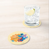 Sesamstraat | Een harig lichtfestival! Ronde Kartonnen Onderzetter (Insitu)