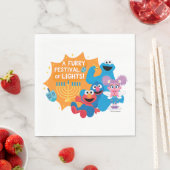 Sesamstraat | Een harig lichtfestival! Servet (Insitu)