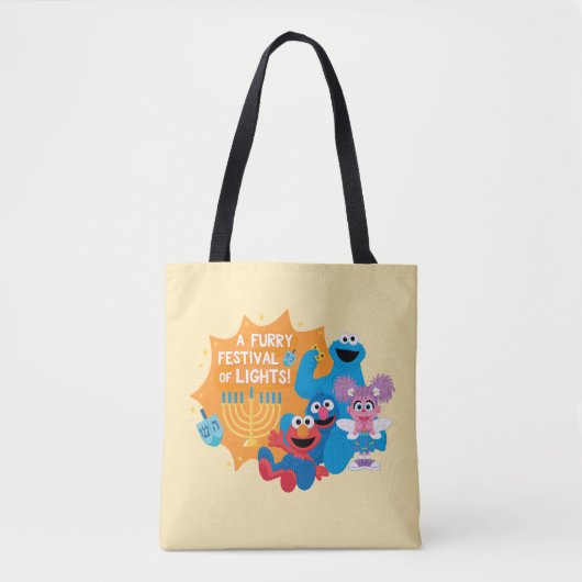 Sesamstraat | Een harig lichtfestival! Tote Bag (Voorkant)